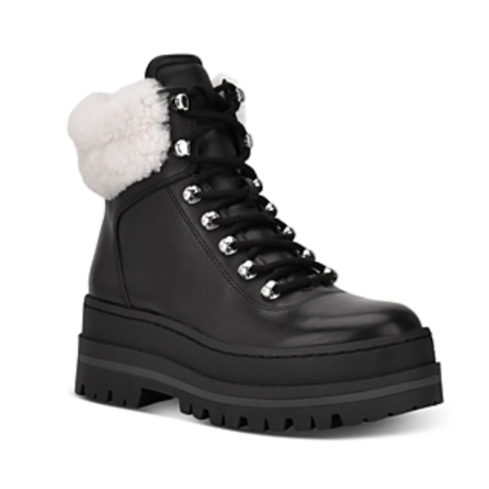 Marc Fisher Women's Pierson Shearling Cold Weather Booties - Black